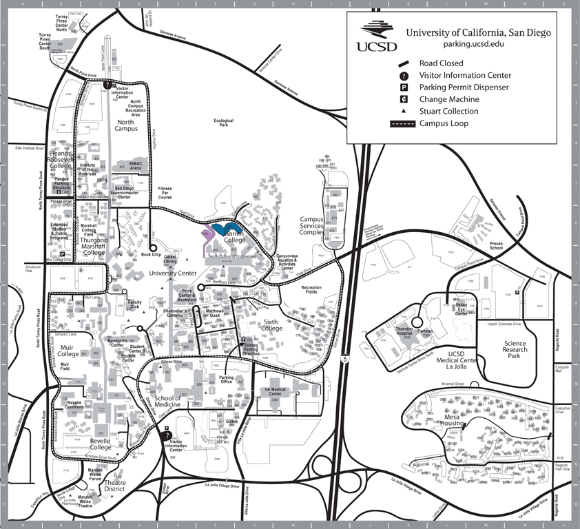 UCSD Map showing our building