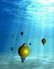 Artist rendition of coordinated submersible drogues, courtesy of Scripps Institution of Oceanography